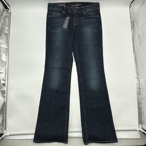 Tommy Hilfiger Freedom Boot Women's Size 10R Dark Wash Stretch Denim Jeans NWT - Picture 1 of 13